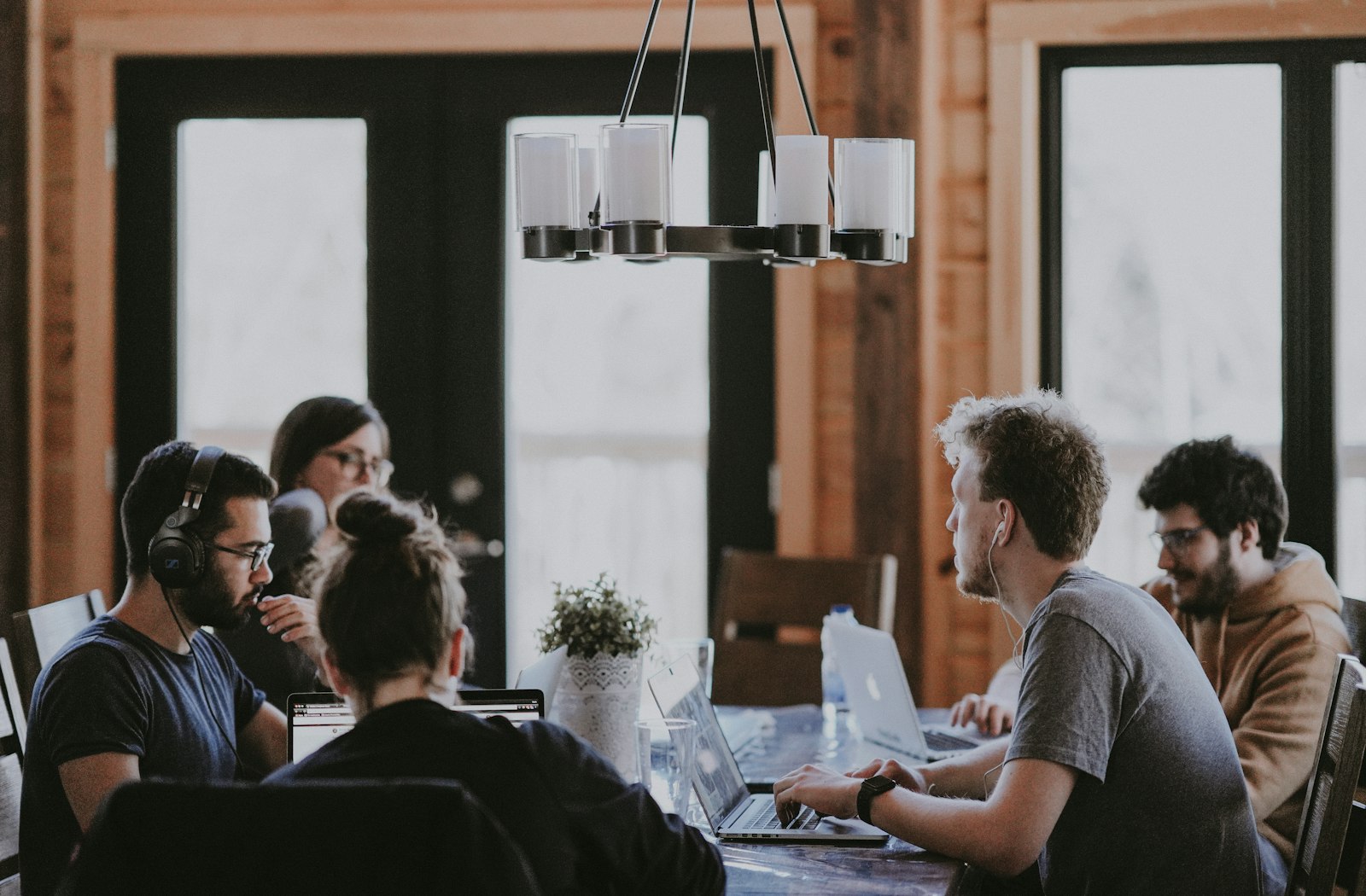 Team meeting in a modern office